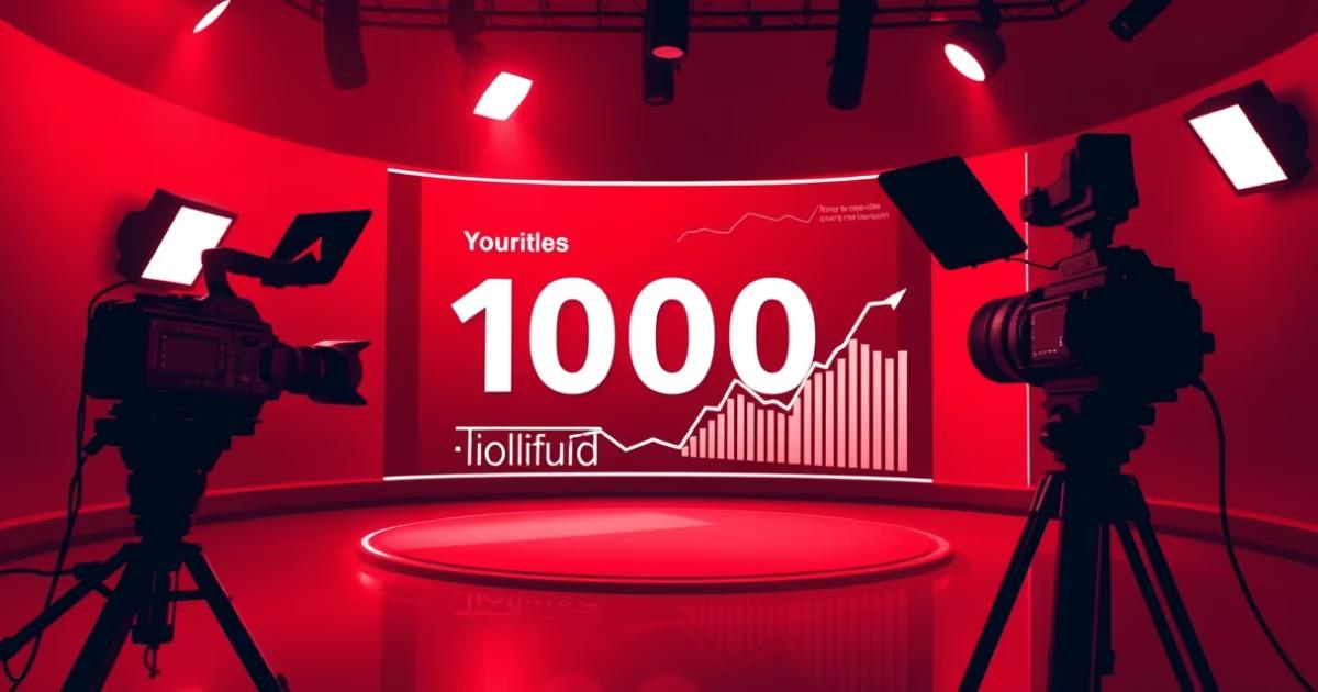 Ilustração sobre Como Ganhar 1000 Inscritos YouTube Grátis em 2026 - TrueNet Blog